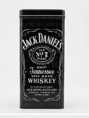 Jack Daniel's Old No. 7 Tennessee Whiskey Collectible Empty Metal Tin Box